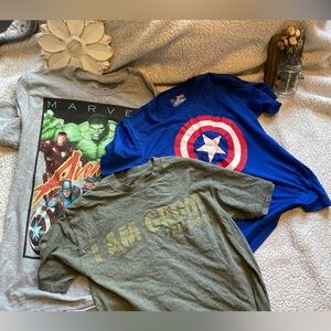 Marvel Tee Shirt Bundle Somewhat Surprise of 3 preloved mens & boy Marvel tees